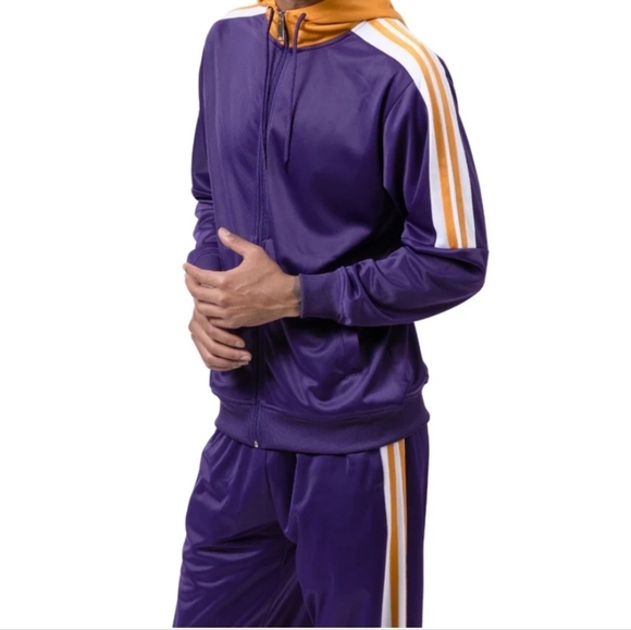 Montique Other - Montique international  purple tracksuit  2 piece set size large NWT.